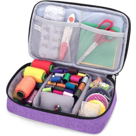 Sewing Accessories Organizer, Double-Layer Sewing Supplies Organizer - Picture 3 of 8